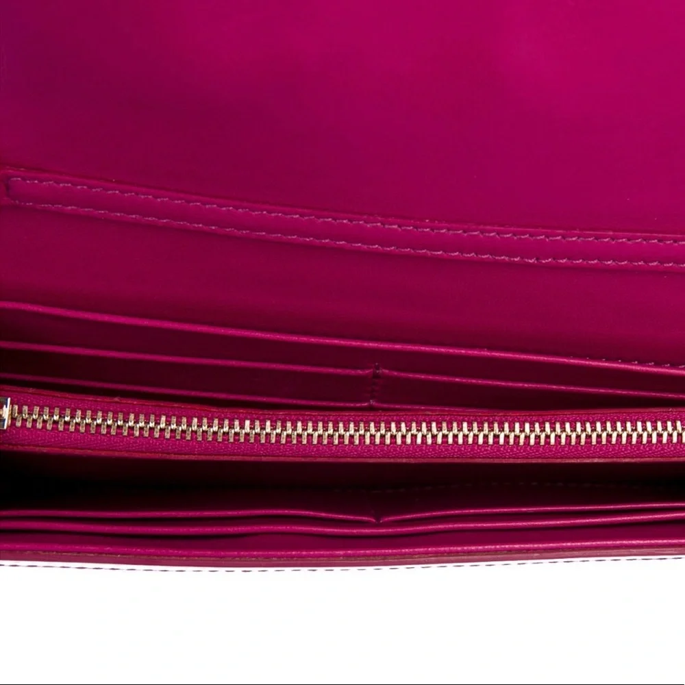 Gianni Versace Classy Continental Wallet Patent Leather